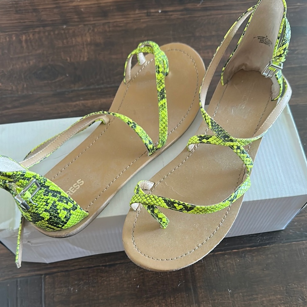 Guess Women's Yellow Strappy Sandals